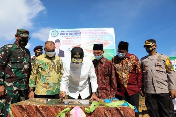 Wagub Sumut Resmikan Pembangunan Gedung SMA Islam Insan Cendikia Tahfidz Qur'an